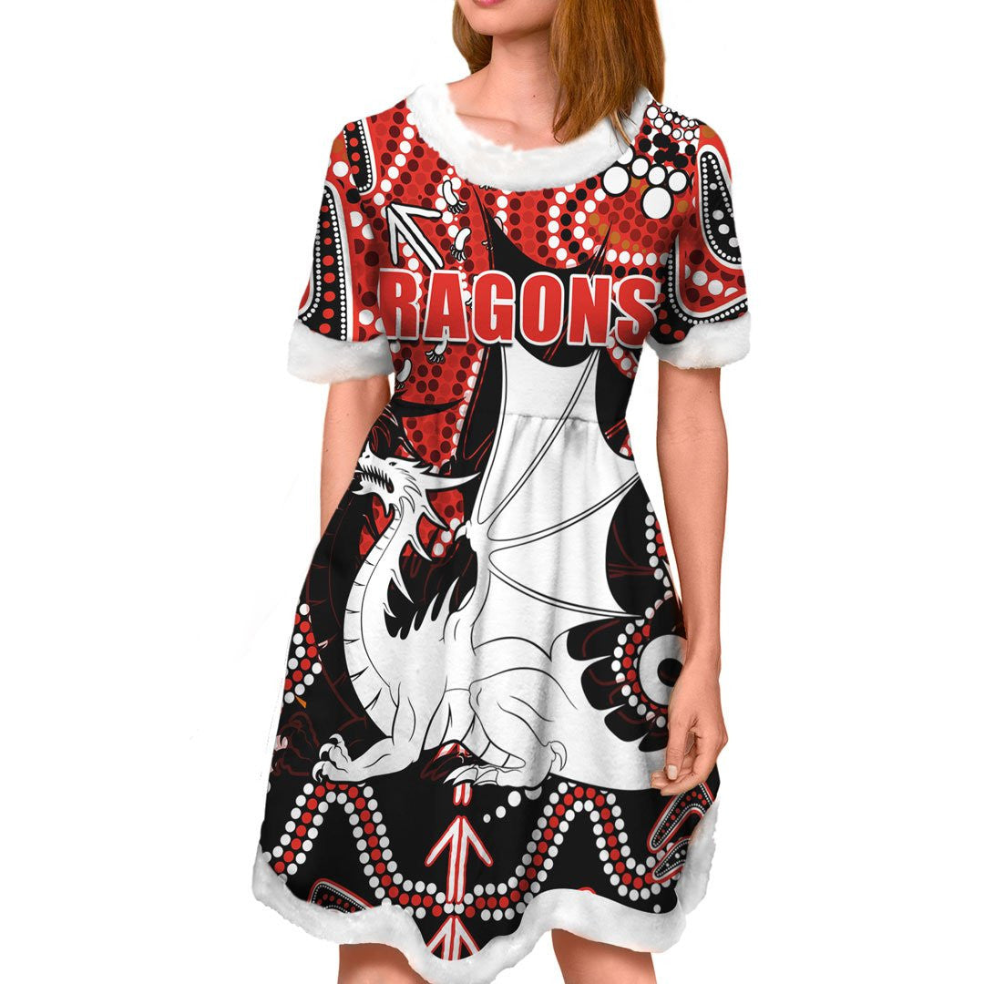 vibe-hoodie-dress-st-george-illawarra-dragons-indigenous-limited-edition-rugby-team-christmas-dress