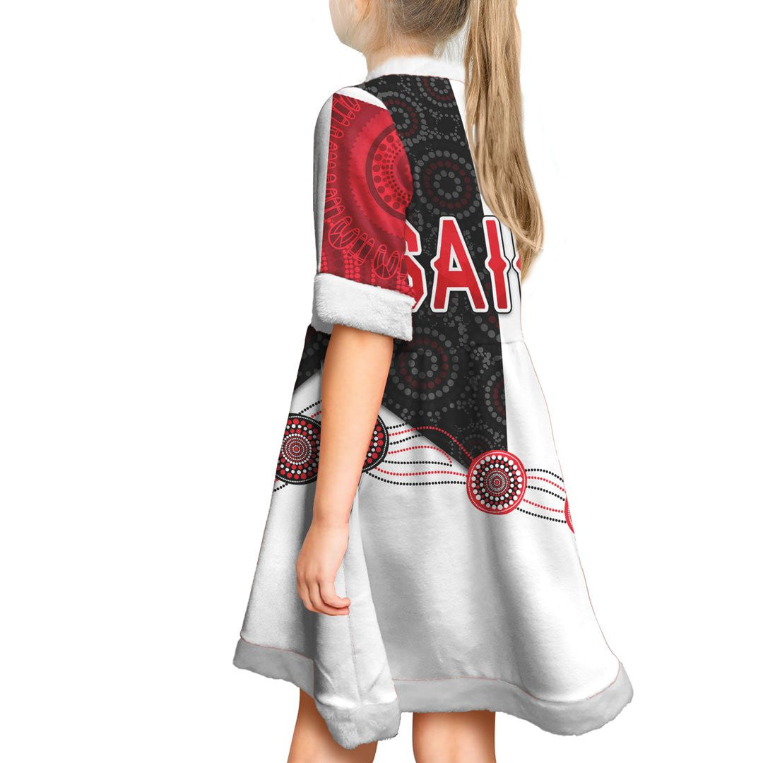 vibe-hoodie-dress-st-kilda-saints-indigenous-football-team-christmas-dress