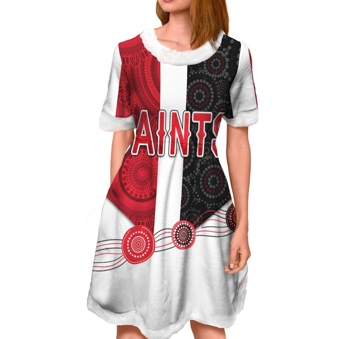 vibe-hoodie-dress-st-kilda-saints-indigenous-football-team-christmas-dress