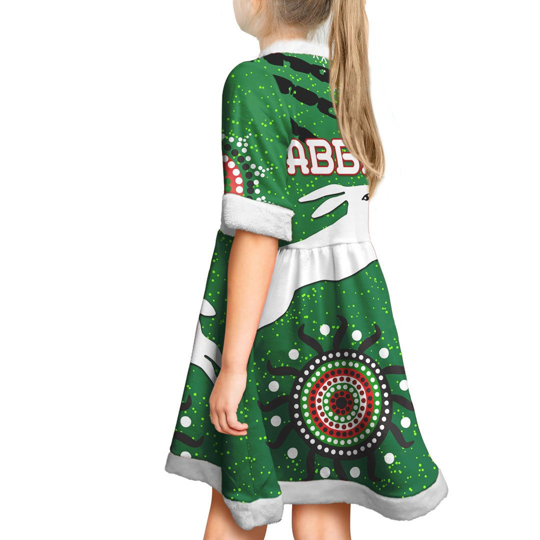 vibe-hoodie-dress-custom-south-sydney-rabbitohs-unique-indigenous-rugby-team-christmas-dress