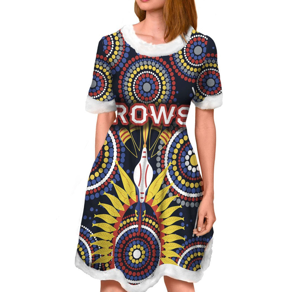 vibe-hoodie-dress-adelaide-crows-original-indigenous-football-team-christmas-dress