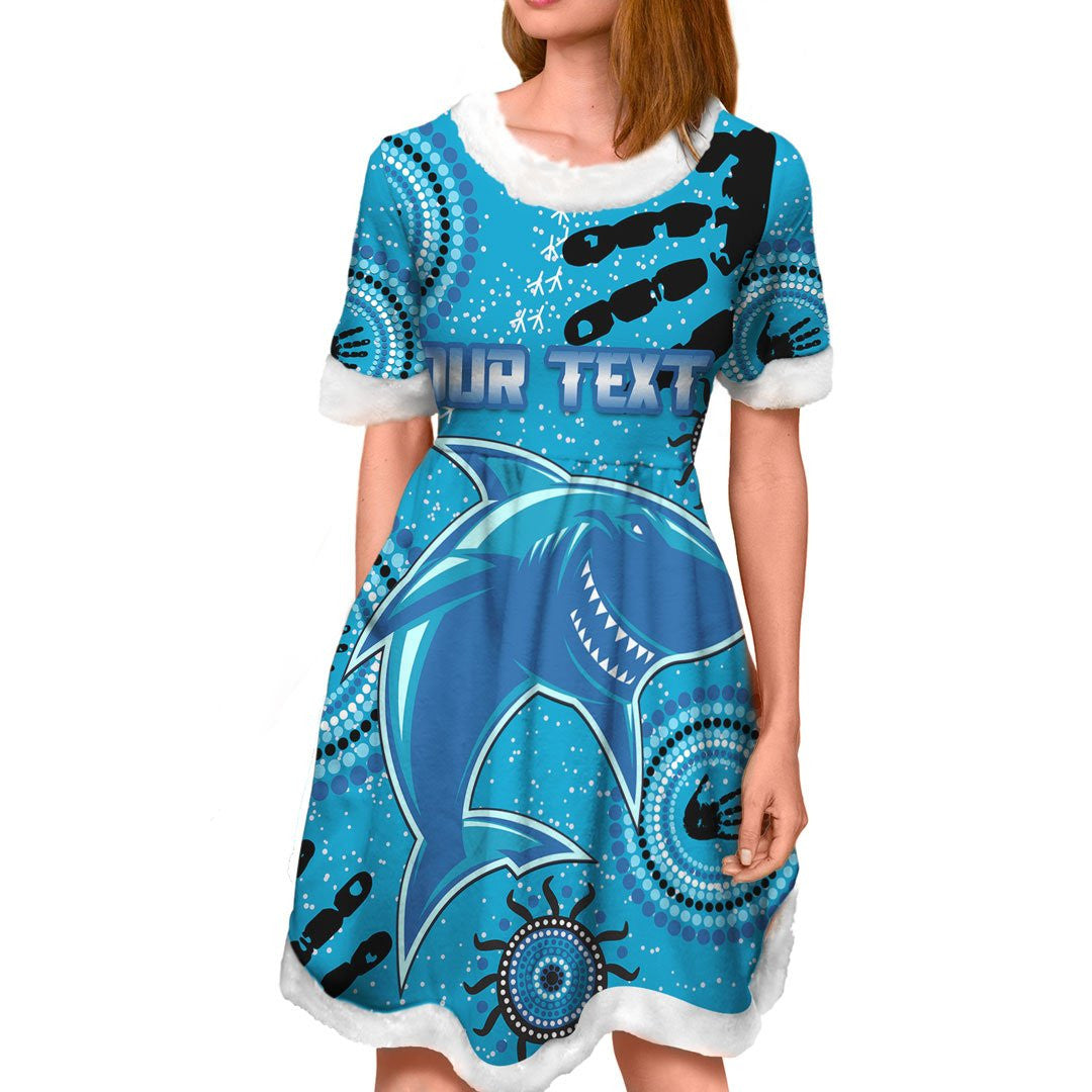 vibe-hoodie-dress-custom-cronulla-sutherland-sharks-rugby-team-christmas-dress