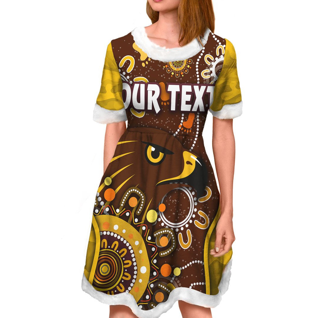 vibe-hoodie-dress-custom-hawthorn-hawks-indigenous-football-team-christmas-dress