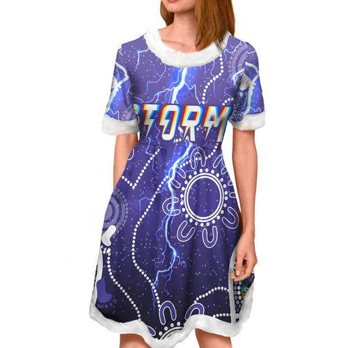 vibe-hoodie-dress-melbourne-storm-unique-indigenous-rugby-team-christmas-dress