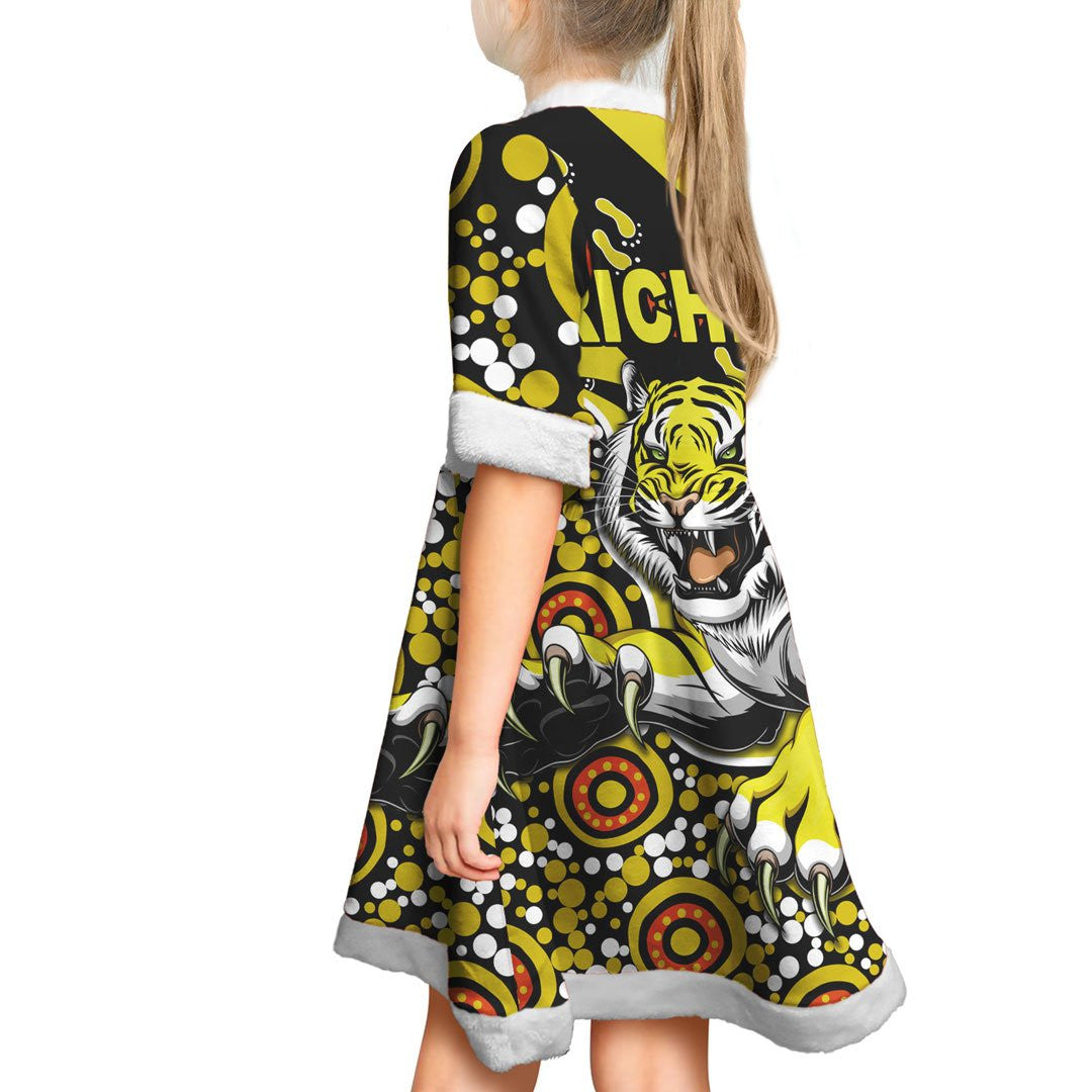 vibe-hoodie-dress-richmond-tigers-indigenous-limited-football-team-christmas-dress