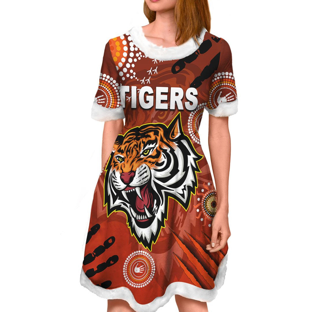 vibe-hoodie-dress-wests-tigers-indigenous-victorian-vibes-rugby-team-christmas-dress