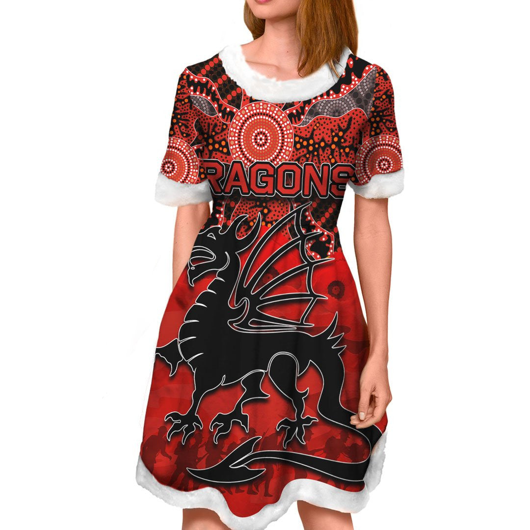 vibe-hoodie-dress-st-george-illawarra-dragons-indigenous-rugby-team-christmas-dress