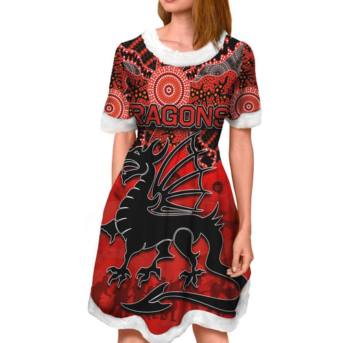 vibe-hoodie-dress-st-george-illawarra-dragons-indigenous-rugby-team-christmas-dress
