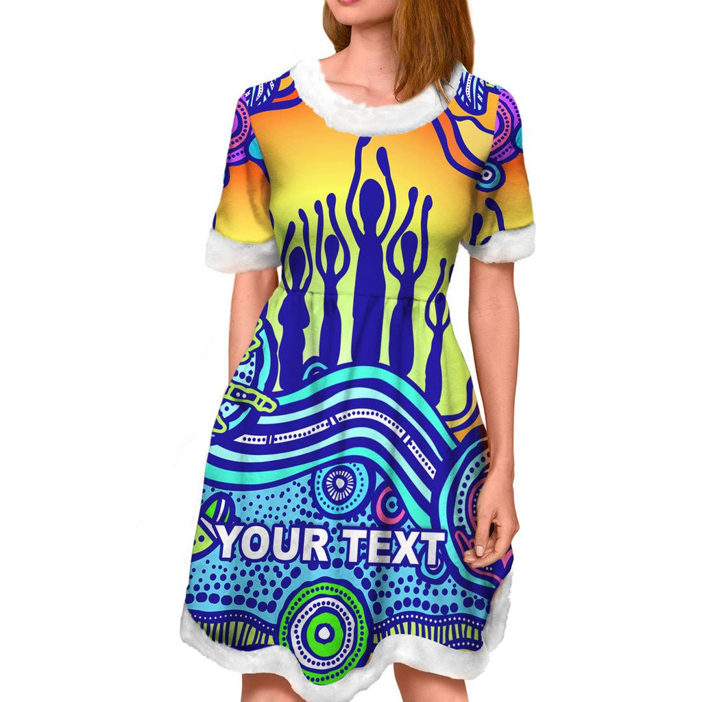 vibe-hoodie-dress-custom-naidoc-heal-country-christmas-dress