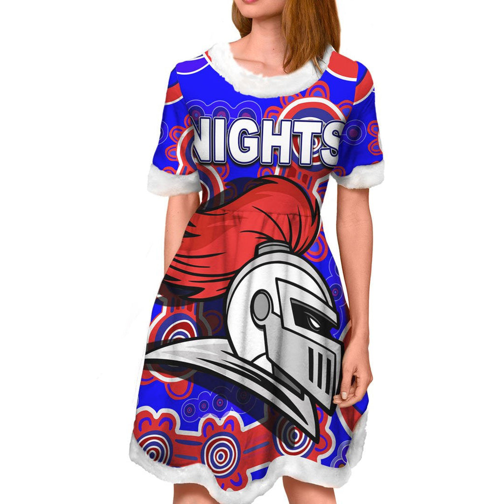 vibe-hoodie-dress-newcastle-knights-indigenous-new-rugby-team-christmas-dress