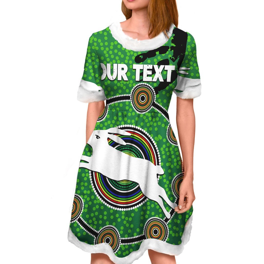 vibe-hoodie-dress-custom-south-sydney-rabbitohs-indigenous-original-rugby-team-christmas-dress
