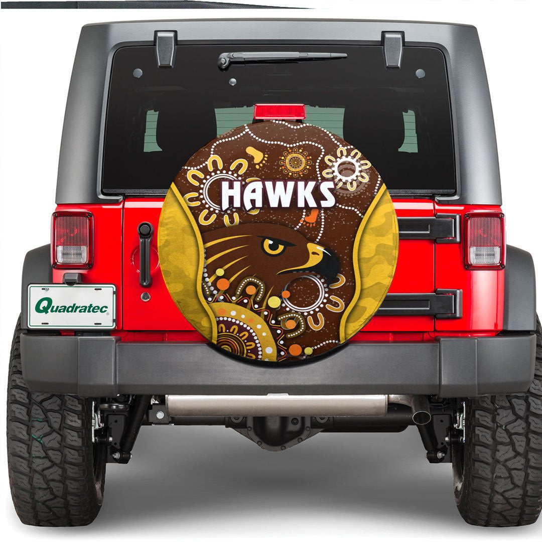vibehoodie-tire-hawthorn-hawks-indigenous-football-team-spare-tire-cover