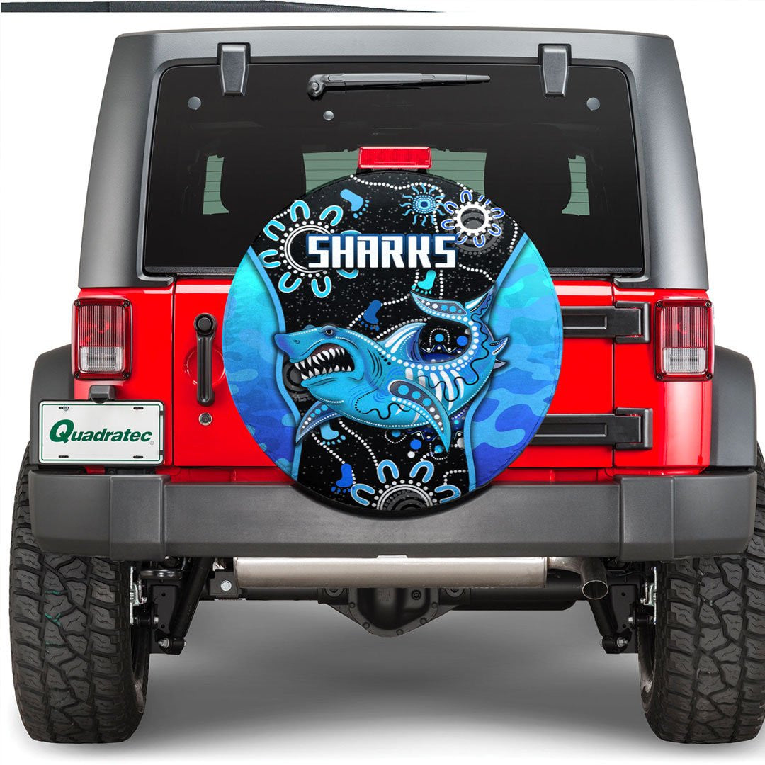 vibehoodie-tire-cronulla-sutherland-sharks-indigenous-camo-rugby-team-spare-tire-cover