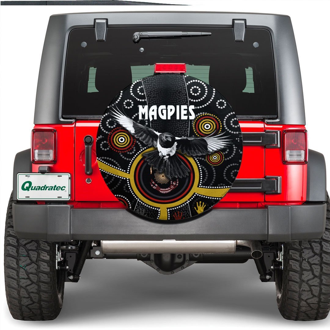 vibehoodie-tire-collingwood-magpies-indigenous-football-team-spare-tire-cover