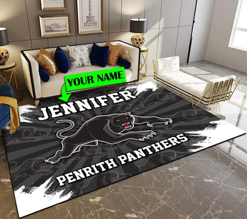 personalized-penrith-panthers-rug-logo