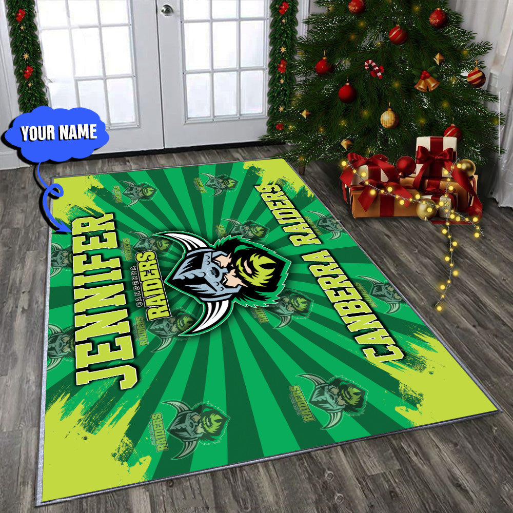 personalized-canberra-raiders-rug-logo