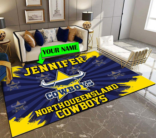 personalized-north-queensland-cowboys-rug-logo