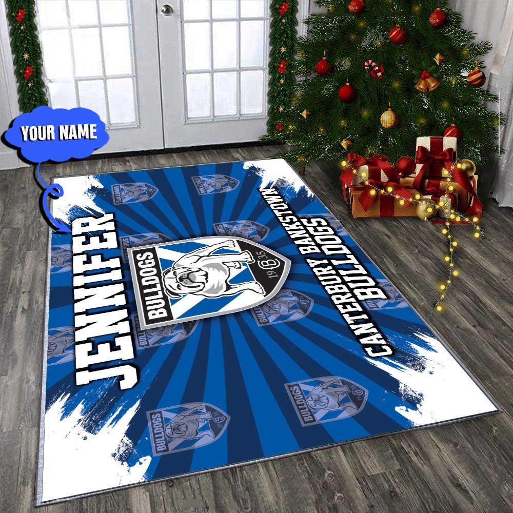 personalized-canterbury-bankstown-bulldogs-rug-logo