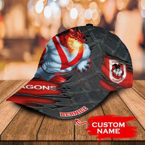 nrl-st-george-illawarra-dragons-3d-mascost-classic-cap-custom-name-1