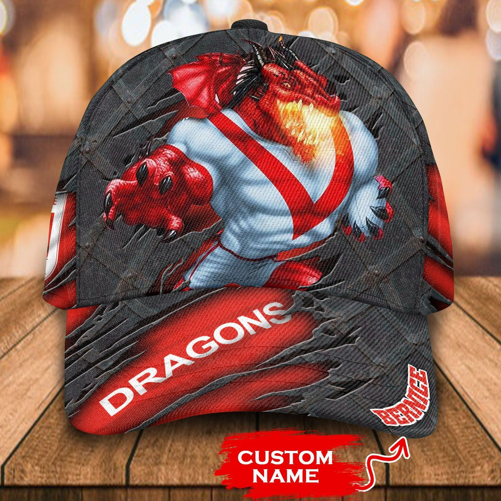 nrl-st-george-illawarra-dragons-3d-mascost-classic-cap-custom-name-1