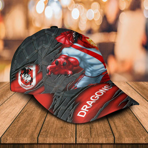 nrl-st-george-illawarra-dragons-3d-mascost-classic-cap-custom-name-1