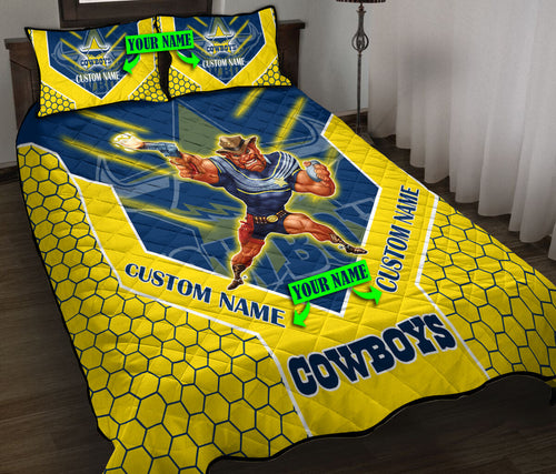 nrl-north-queensland-cowboys-quilt-set-mascot-personalized