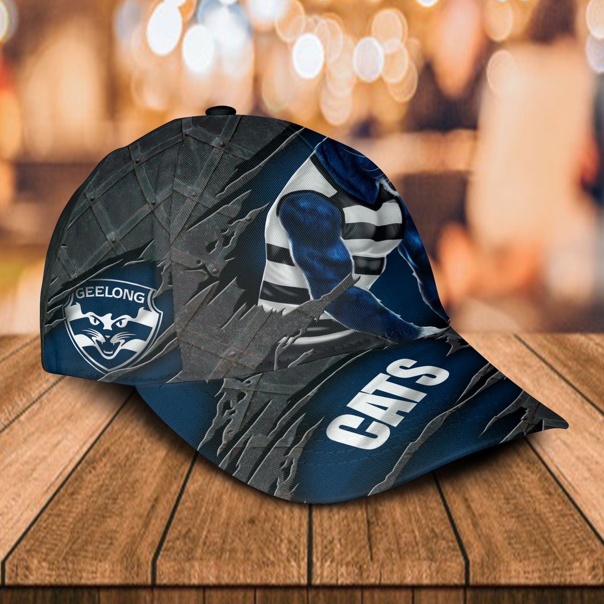 afl-geelong-cats-3d-mascost-classic-cap-custom-name