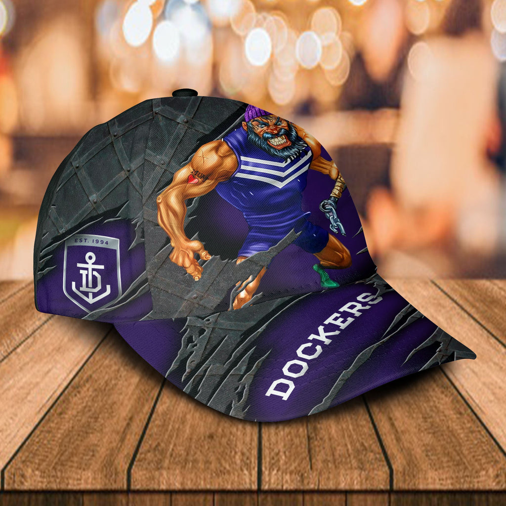 afl-fremantle-dockers-3d-mascost-classic-cap-custom-name
