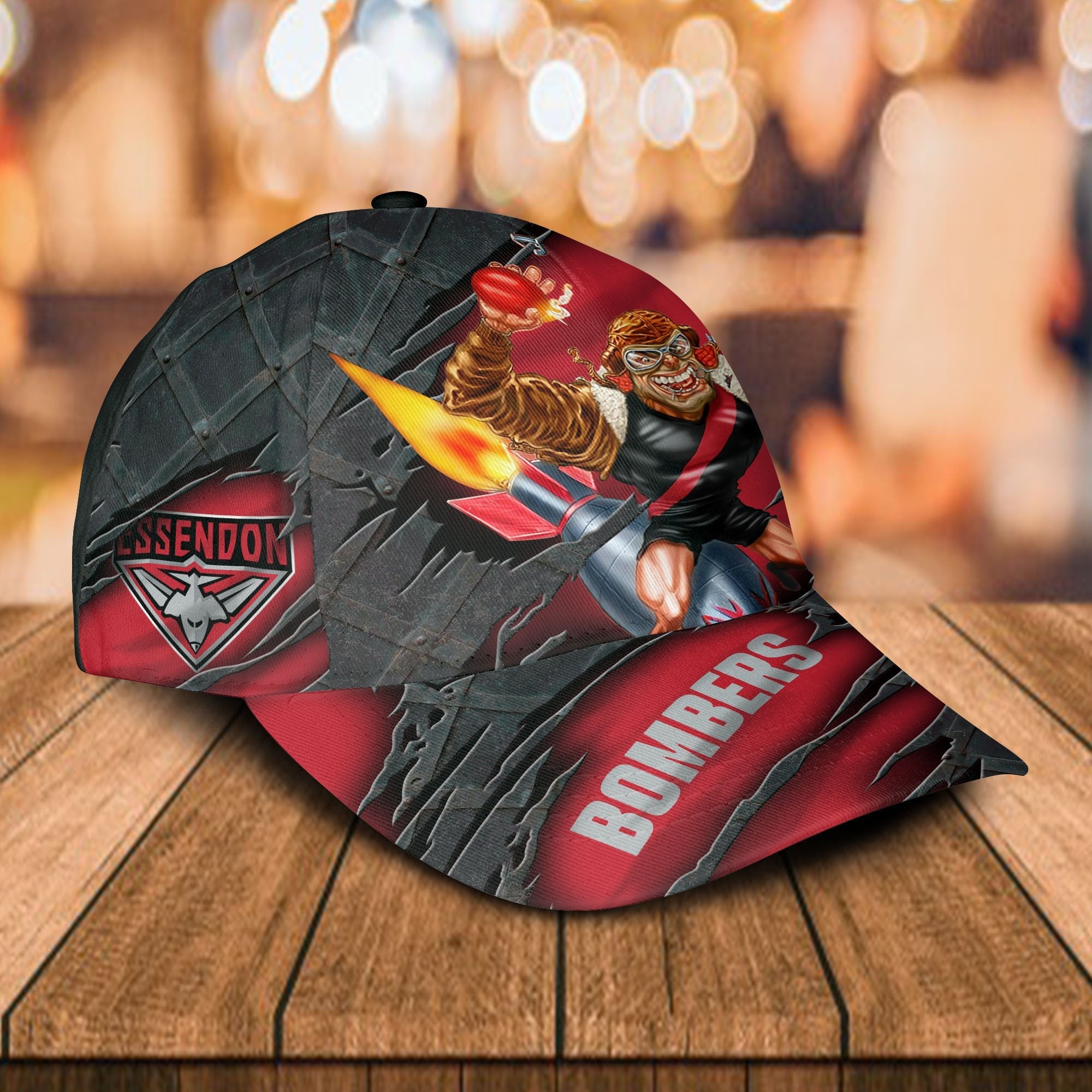afl-essendon-bombers-3d-mascost-classic-cap-custom-name