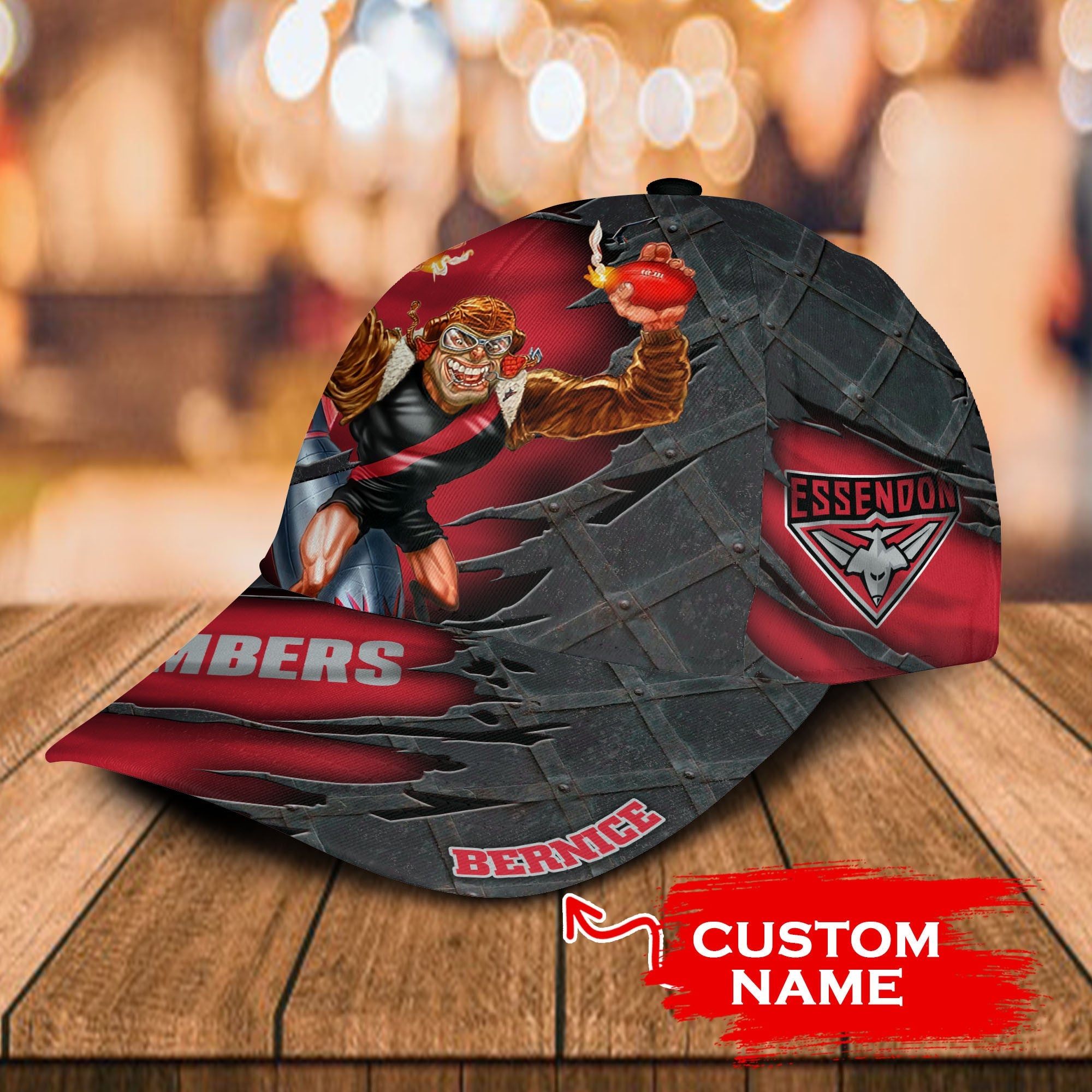 afl-essendon-bombers-3d-mascost-classic-cap-custom-name
