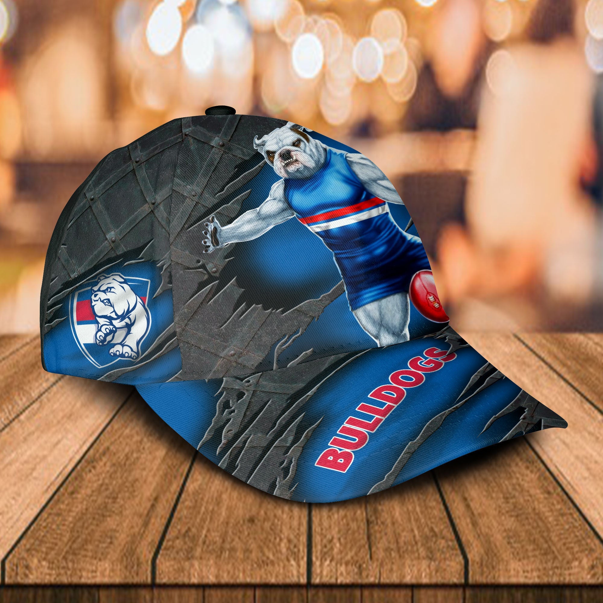 afl-western-bulldogs-3d-mascost-classic-cap-custom-name