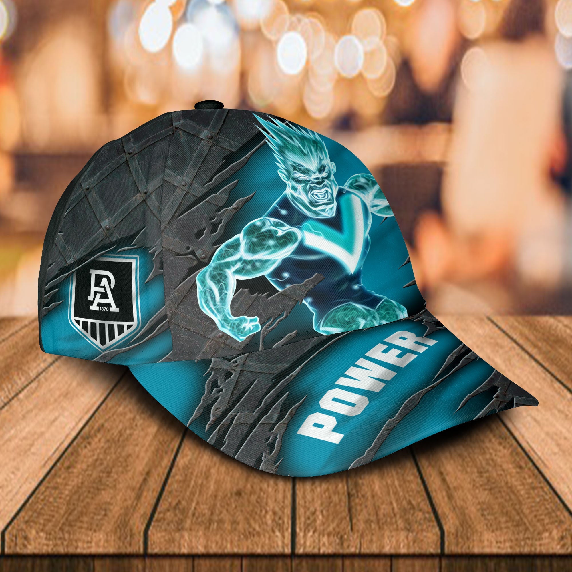 afl-port-adelaide-power-3d-mascost-classic-cap-custom-name