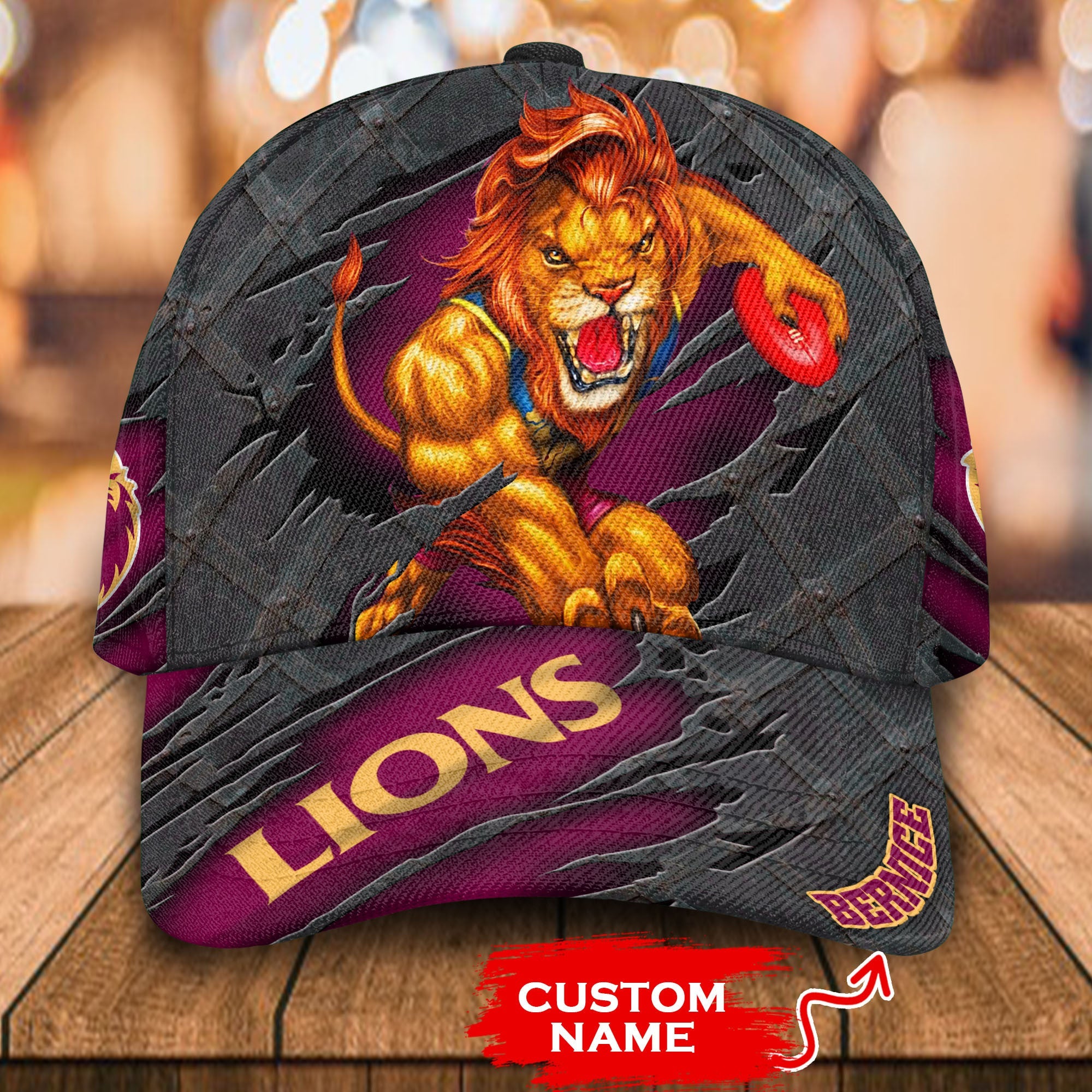 afl-brisbane-lions-3d-mascost-classic-cap-custom-name