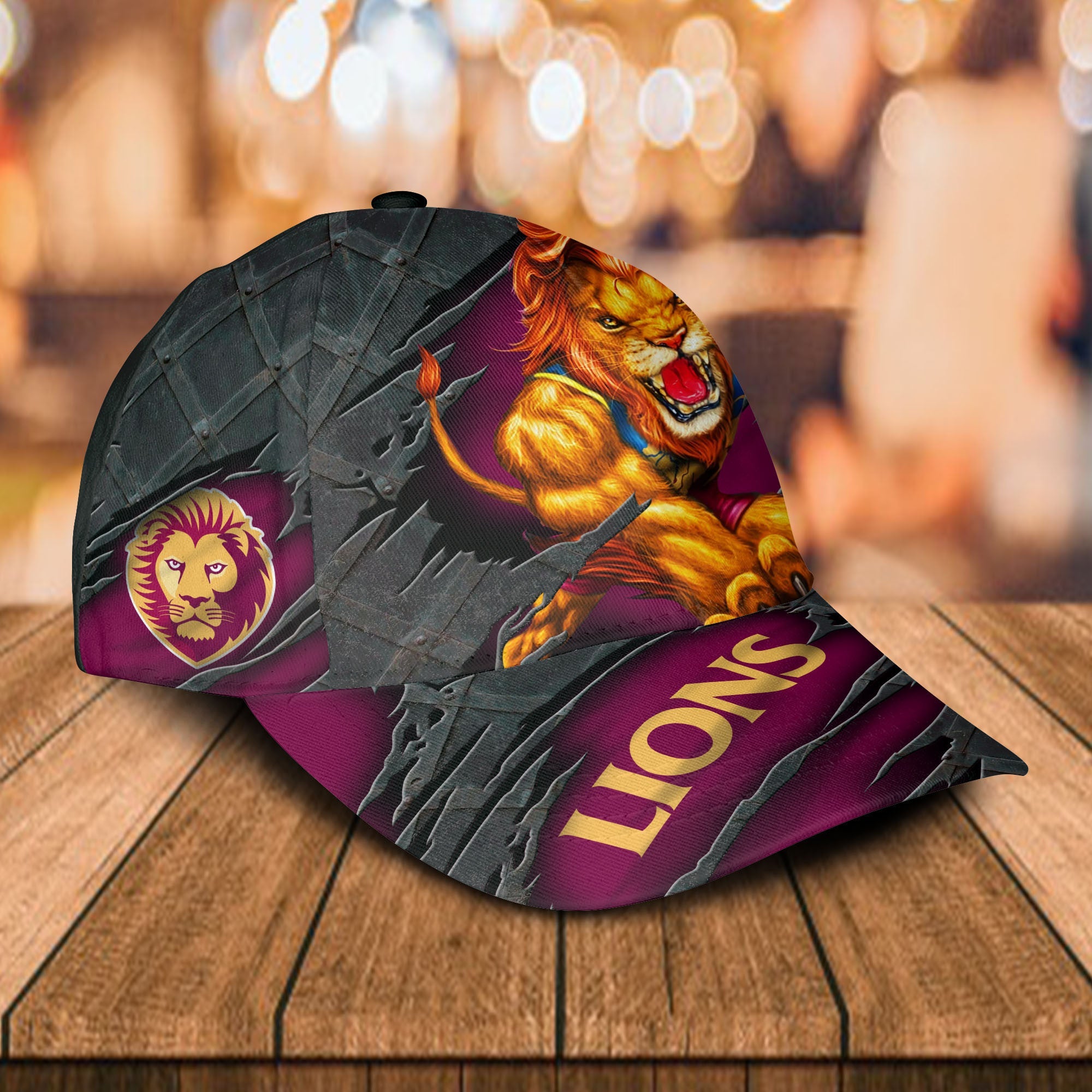 afl-brisbane-lions-3d-mascost-classic-cap-custom-name