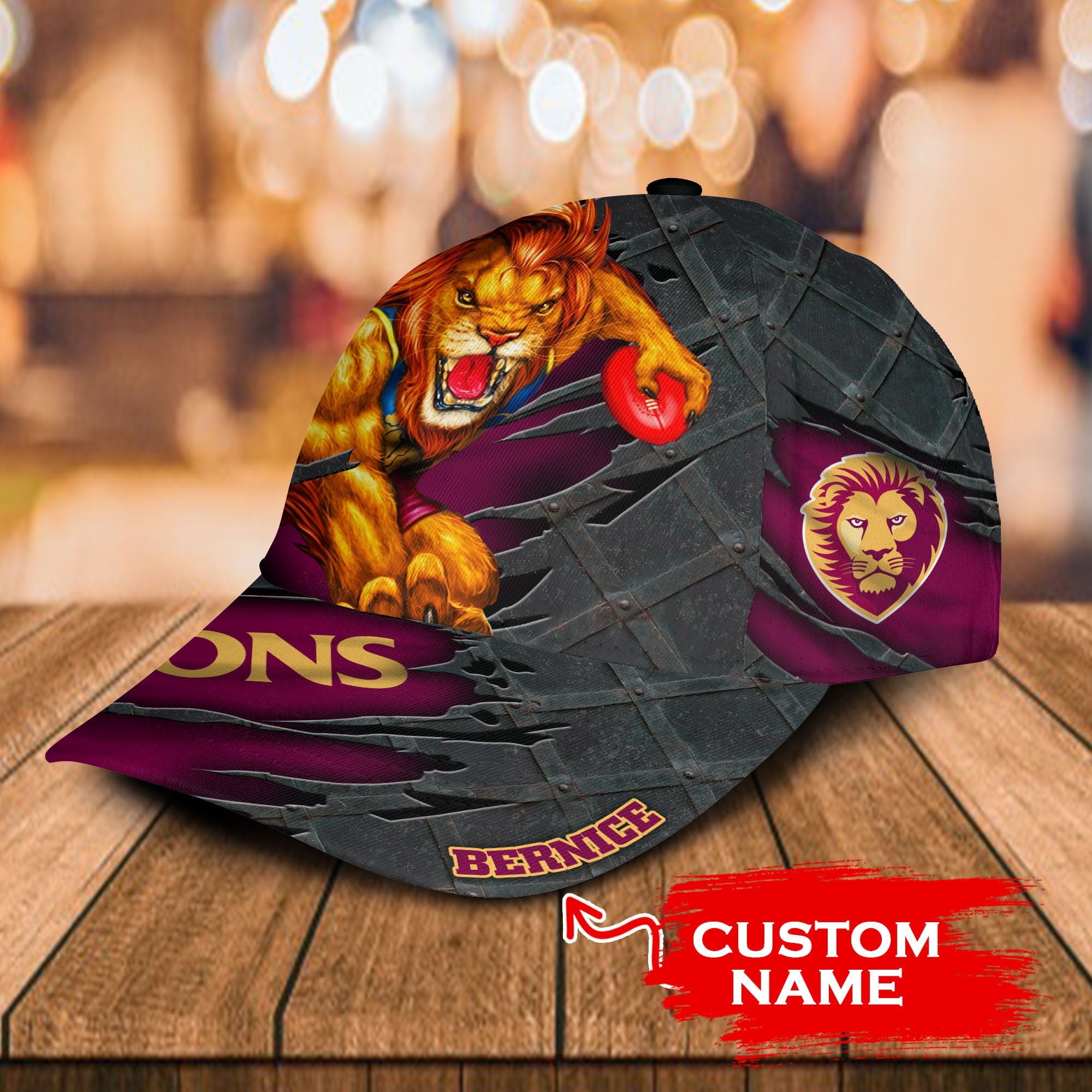 afl-brisbane-lions-3d-mascost-classic-cap-custom-name