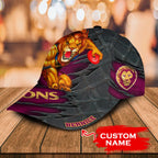 afl-brisbane-lions-3d-mascost-classic-cap-custom-name