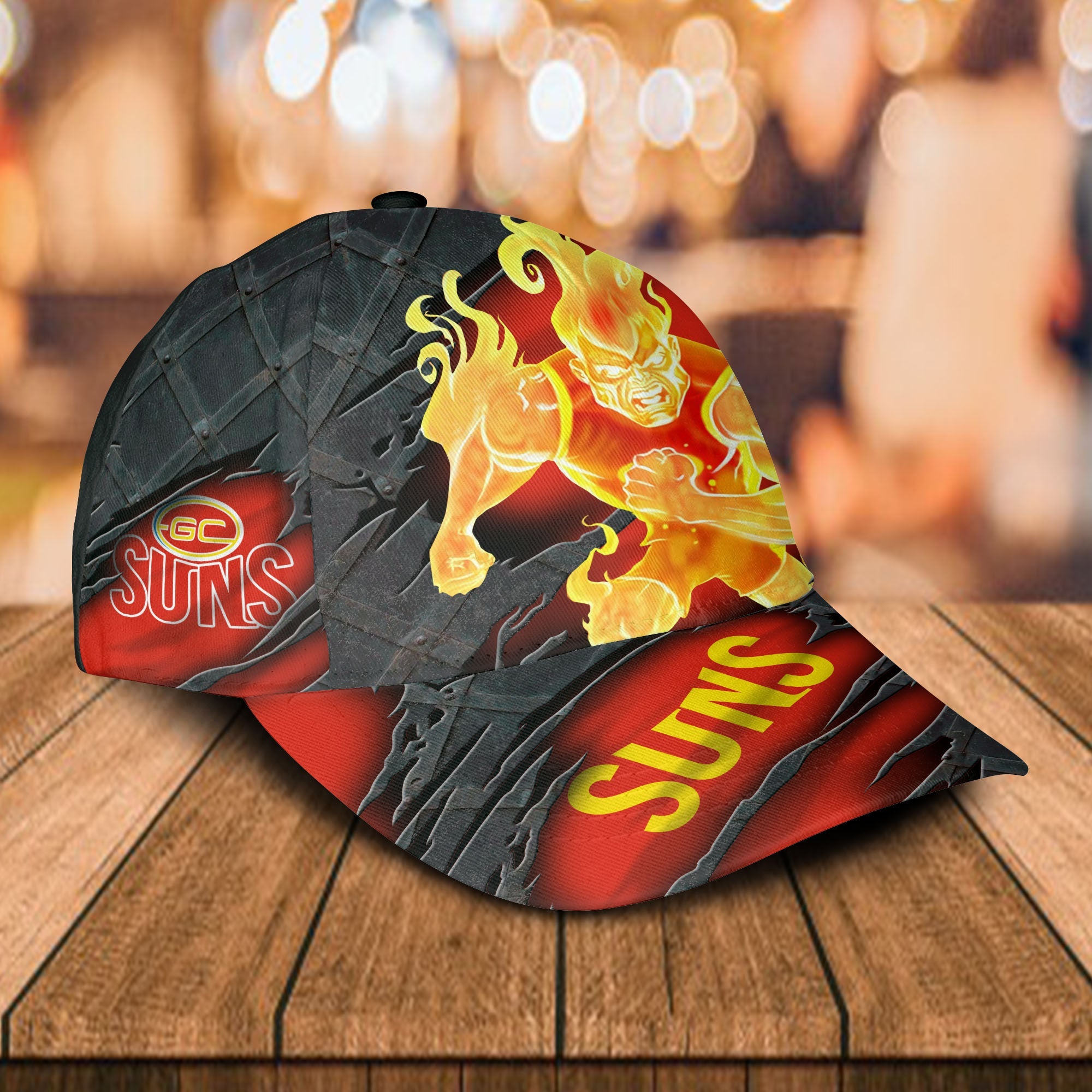 afl-gold-coast-suns-3d-mascost-classic-cap-custom-name-1