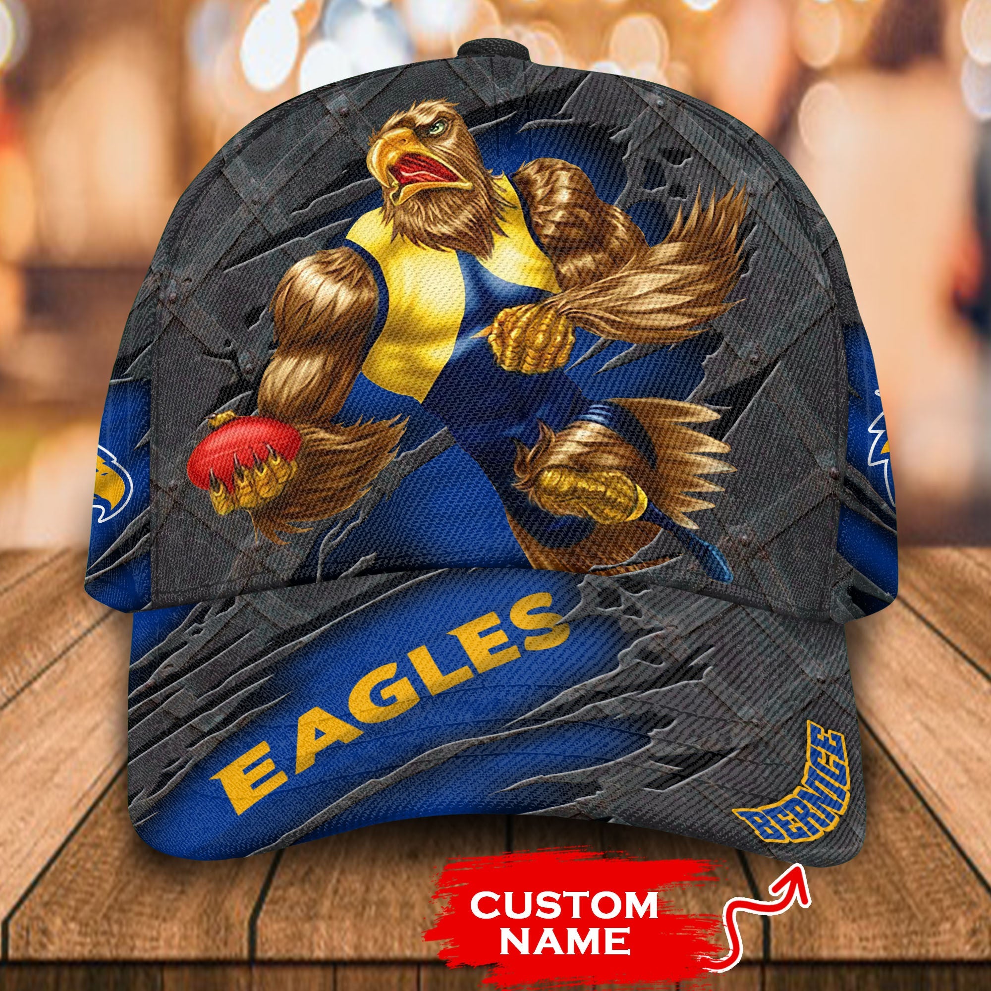 afl-west-coast-eagles-3d-mascost-classic-cap-custom-name