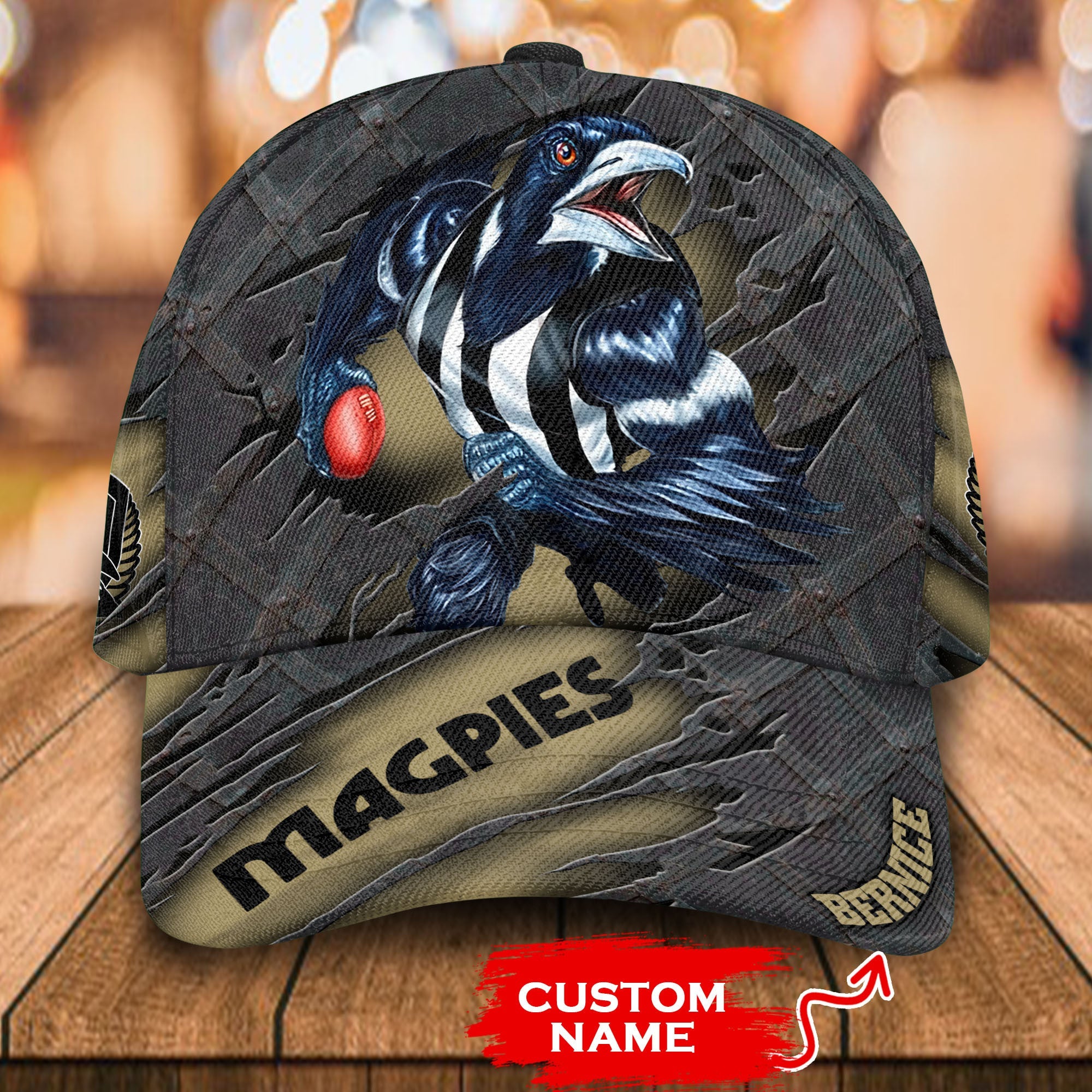 afl-collingwood-magpies-3d-mascost-classic-cap-custom-name