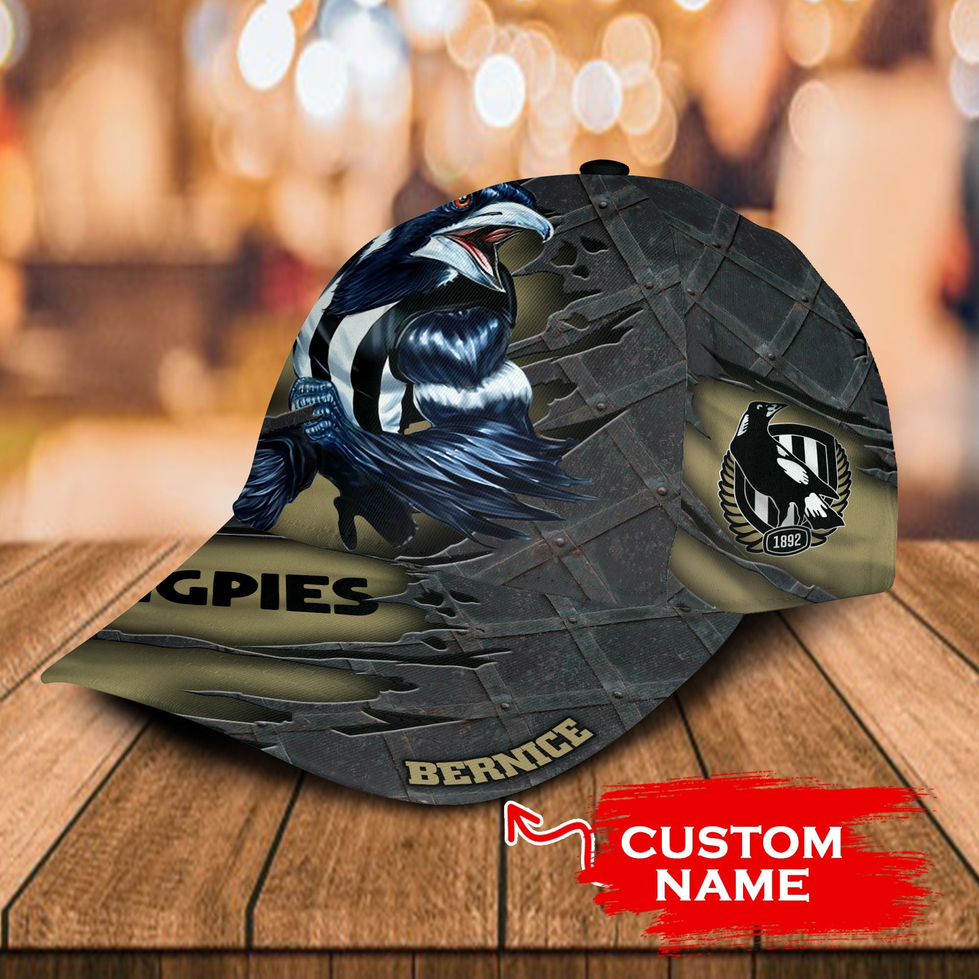 afl-collingwood-magpies-3d-mascost-classic-cap-custom-name