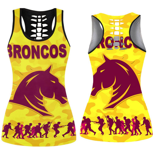 vibehoodie-tank-top-brisbane-broncos-anzac-day-gold-style-rugby-team-hollow-tank-top