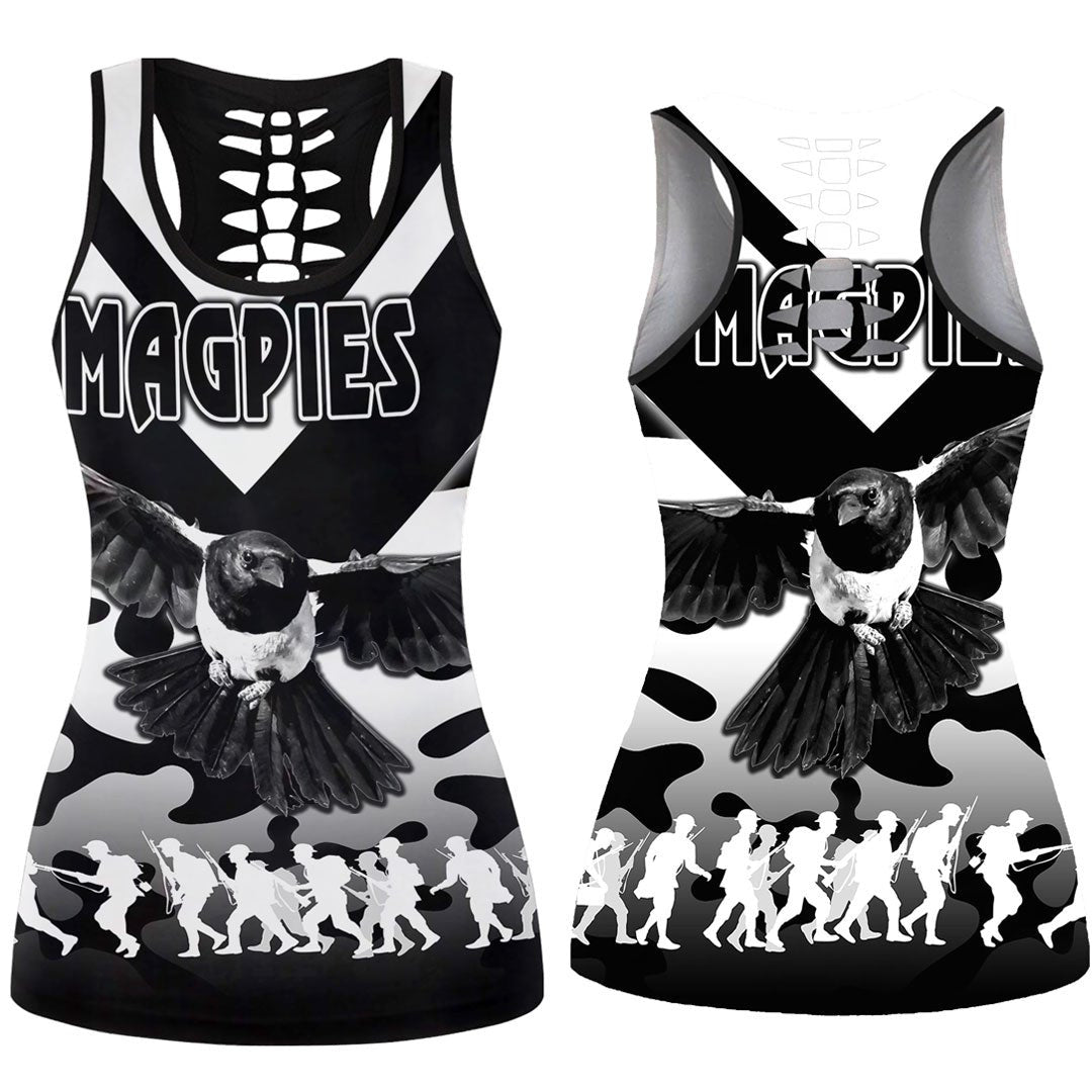 vibehoodie-tank-top-collingwood-magpies-soldiers-anzac-day-white-football-team-hollow-tank-top