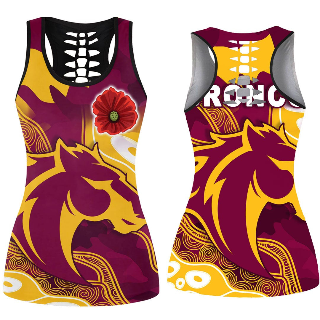 vibehoodie-tank-top-brisbane-broncos-anzac-day-lest-we-forget-rugby-team-hollow-tank-top