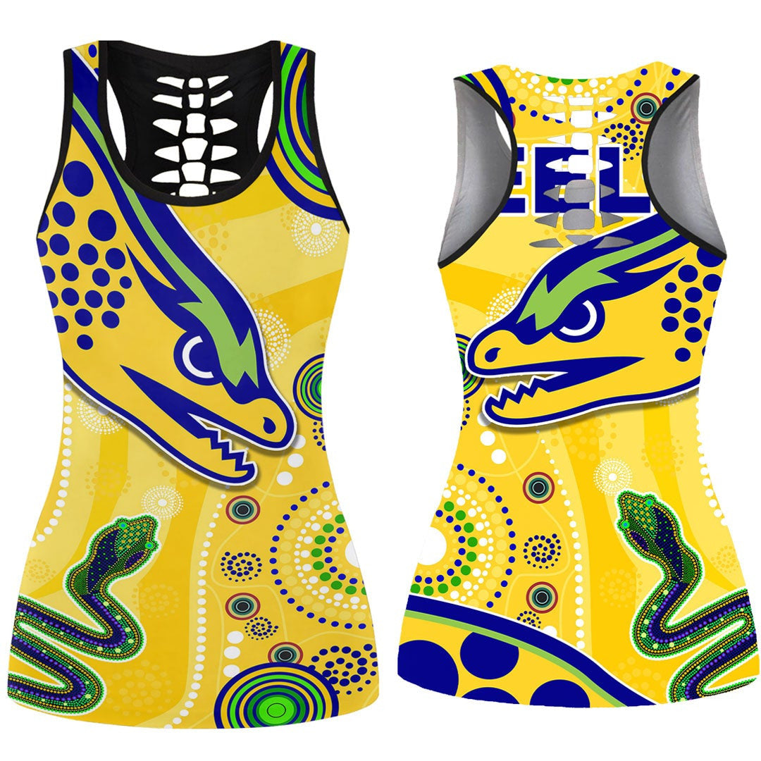 vibehoodie-tank-top-parramatta-eels-indigenous-yellow-rugby-team-hollow-tank-top