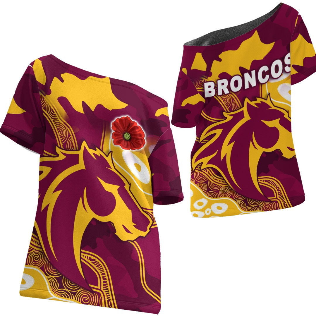 vibehoodie-shirt-brisbane-broncos-anzac-day-lest-we-forget-rugby-team-off-shoulder-t-shirt