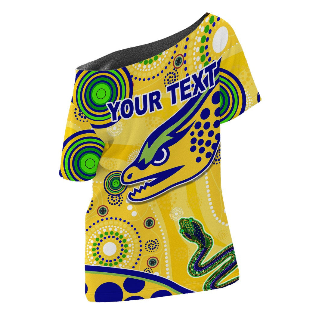 vibehoodie-shirt-custom-parramatta-eels-indigenous-yellow-rugby-team-off-shoulder-t-shirt