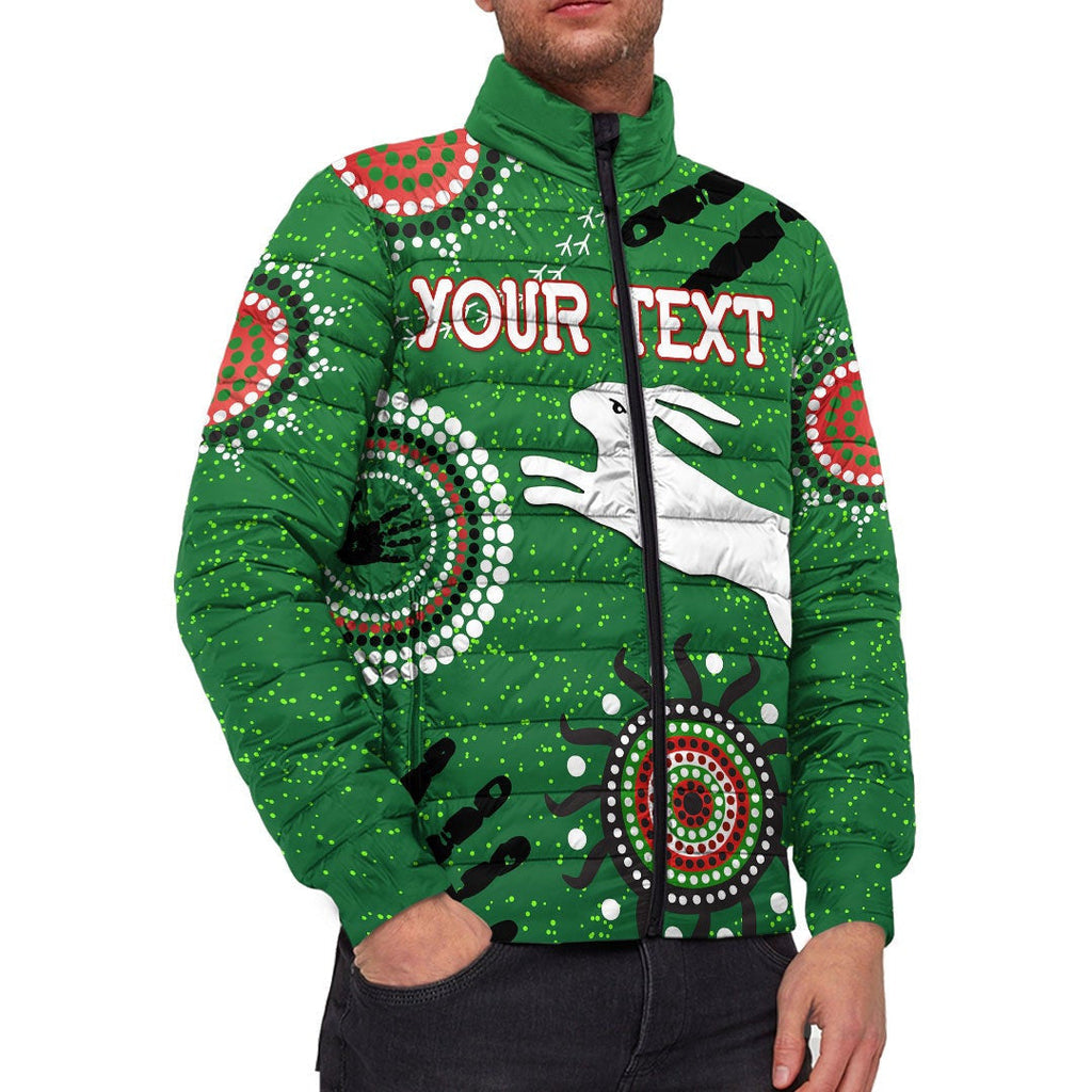 vibehoodie-jackets-custom-south-sydney-rabbitohs-unique-indigenous-rugby-team-padded-jackets