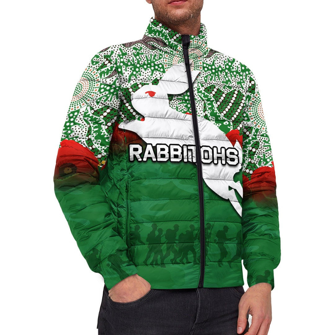 vibehoodie-jackets-south-sydney-rabbitohs-anzac-day-rugby-team-padded-jackets