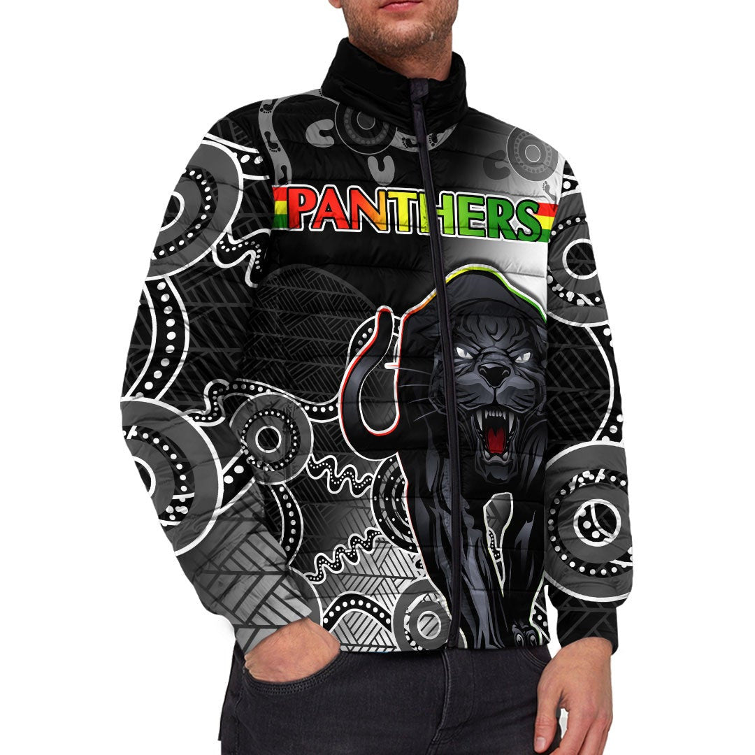 vibehoodie-jackets-penrith-panthers-indigenous-black-rugby-team-padded-jackets