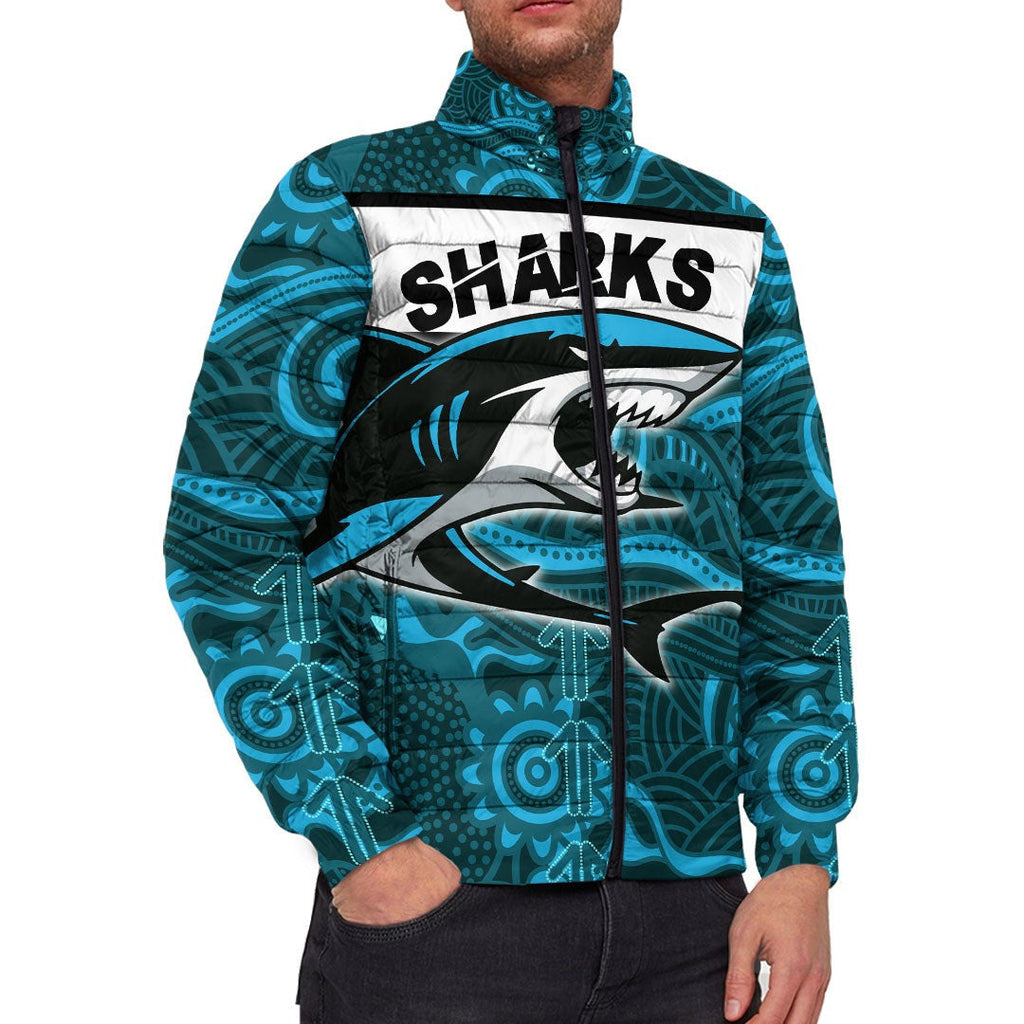 vibehoodie-jackets-cronulla-sutherland-sharks-indigenous-new-rugby-team-padded-jackets